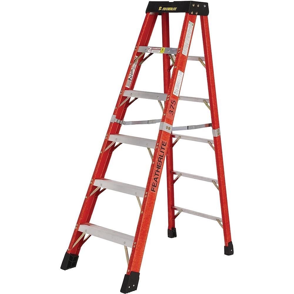 Featherlite 6808-AA, 8′ SUPER-HEAVY DUTY FIBERGLASS STEPLADDER (IN-STORE PICKUP ONLY)