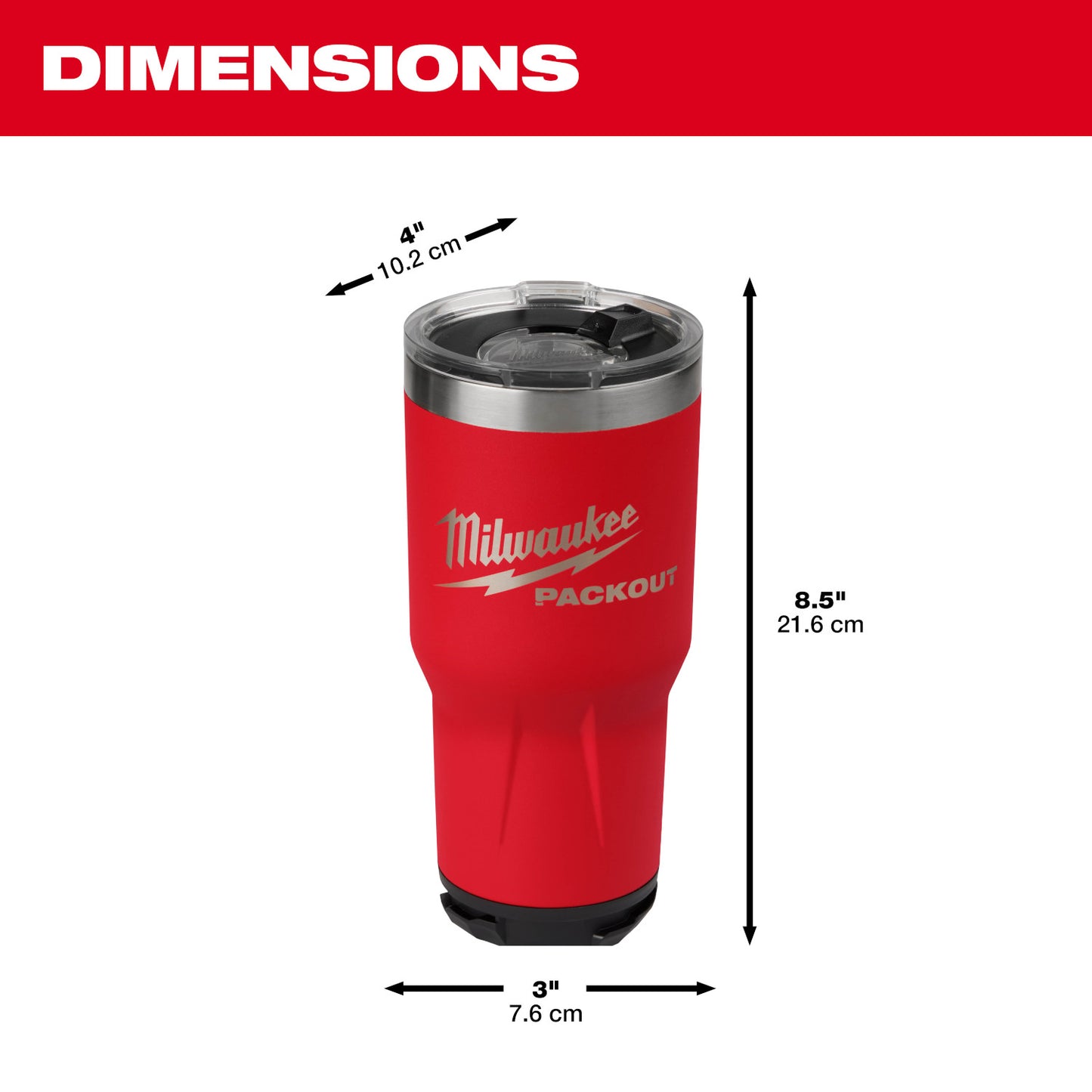 Milwaukee 48-22-8393R, PACKOUT 30OZ TUMBLER