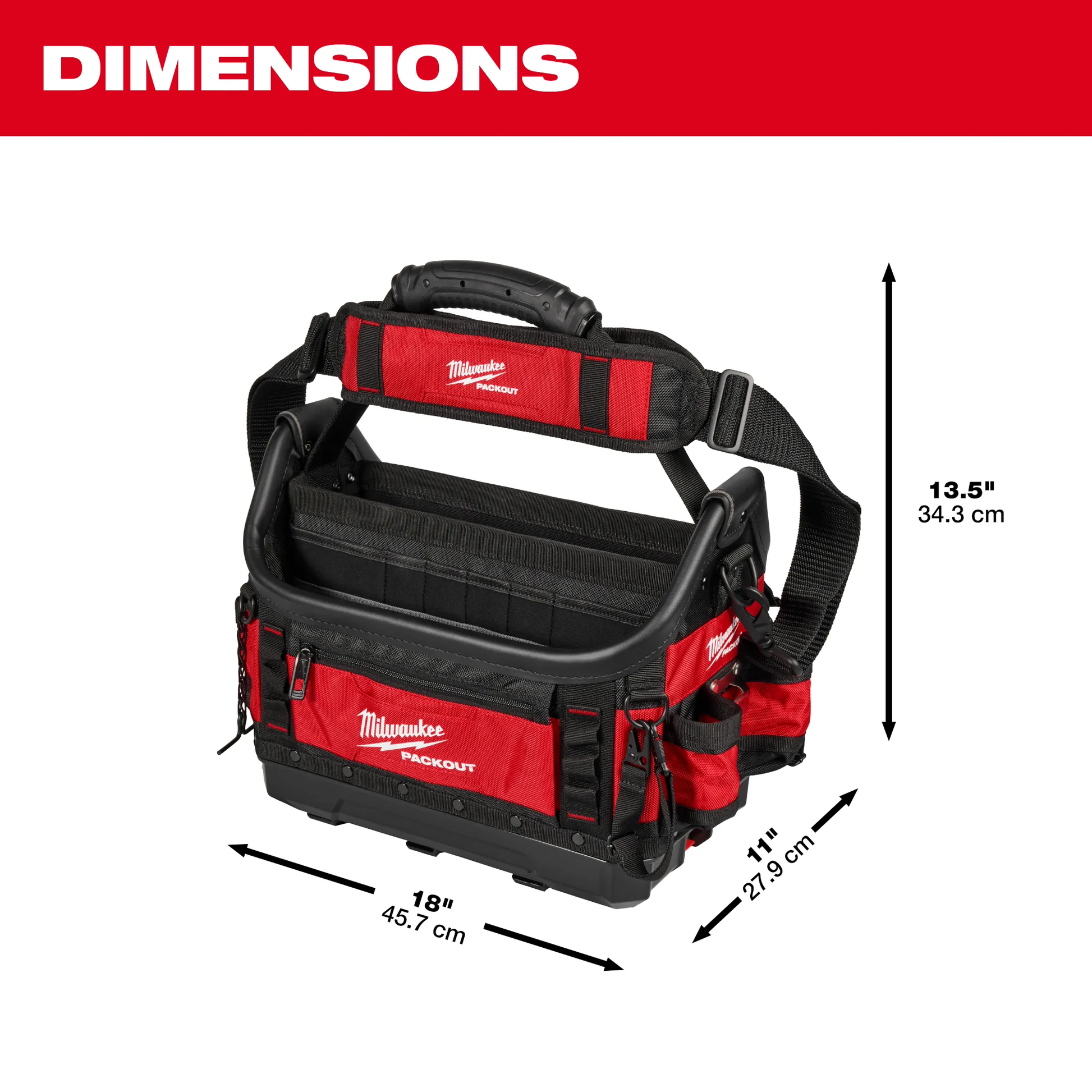 Milwaukee 48-22-8317, PACKOUT™ 15" Structured Tote