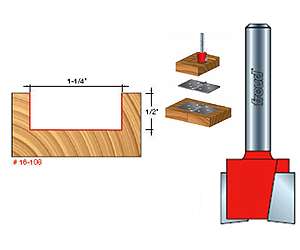 Freud 16-108, 1-1/4" Mortising Bit (1/2" Shank)