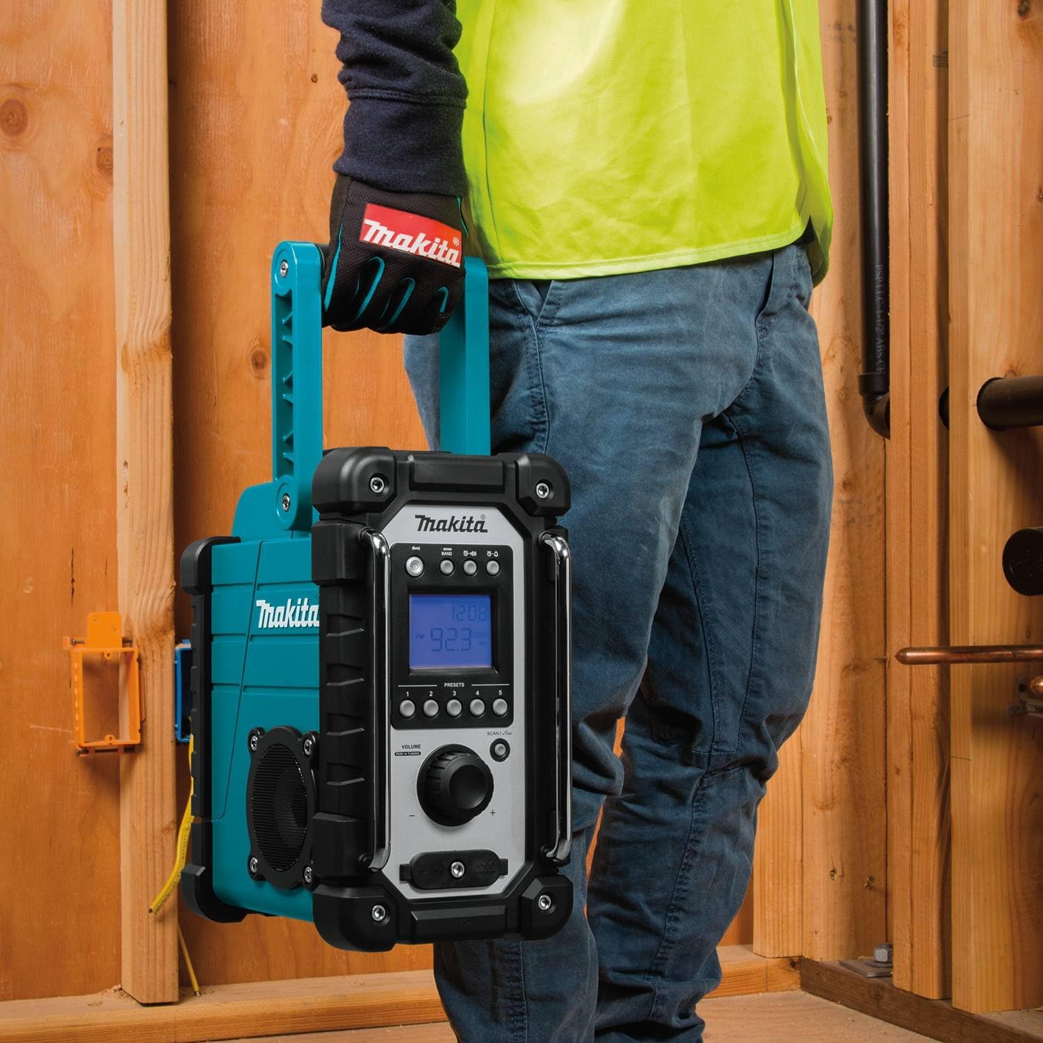 Makita DMR116, 18V LXT Cordless or Electric Jobsite Radio (Tool Only)