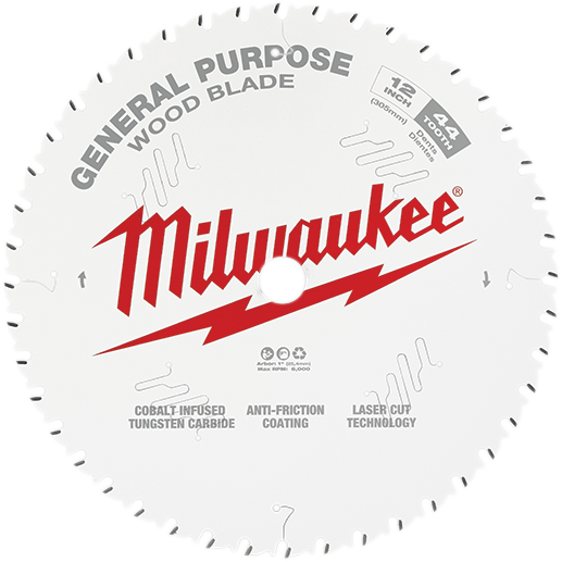 Milwaukee 48-40-1220, 12" 44T General Purpose Circular Saw Blade