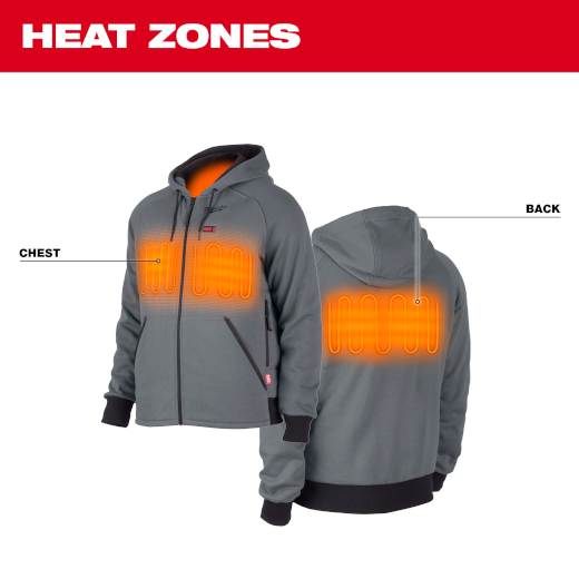 Milwaukee 306G-21 M12 Gray Heated Hoodie Kit 