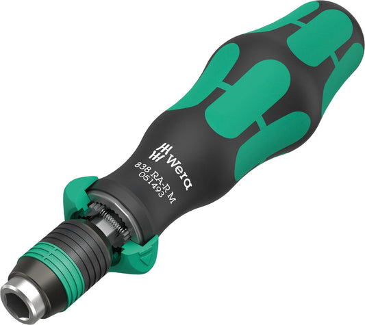 Wera 05051493001, 838 RA-R M Bitholding screwdriver with ratchet functionality, 1/4", 1/4" x 123.5 mm