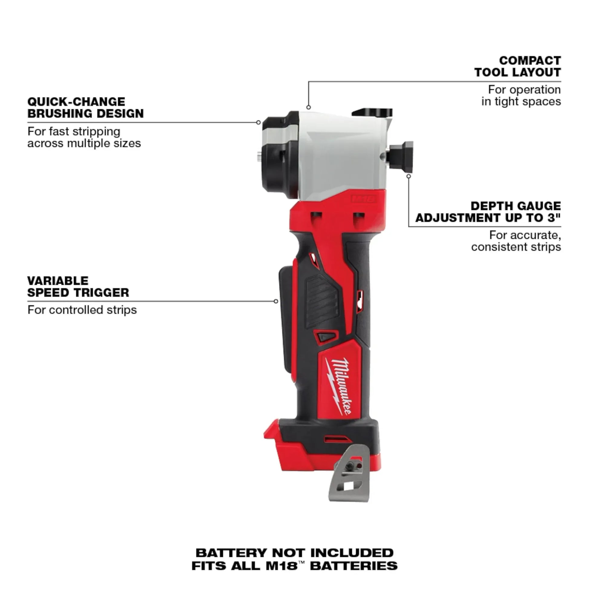 Milwaukee 2935-20, M18 Cable Stripper (Tool Only)