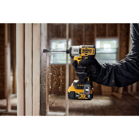 DEWALT DCF845P1, 20V MAX XR 1/4 in. 3-Speed Impact Driver Kit (5.0 Ah)