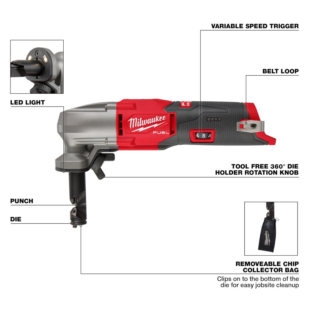 Milwaukee 2476-20, M12 FUEL™ 16 Ga Variable Speed Nibbler