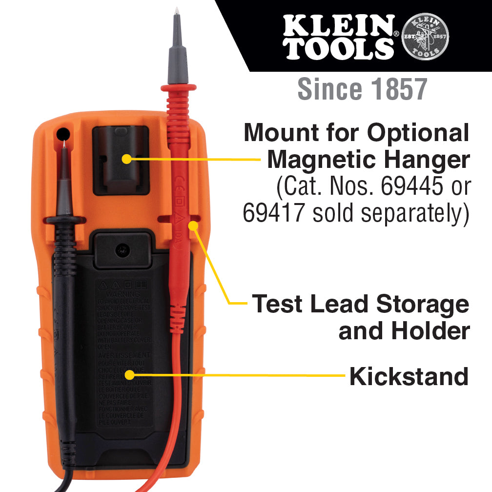 Klein Tools MM420, Digital Multimeter TRMS Auto-Ranging 600V Temp