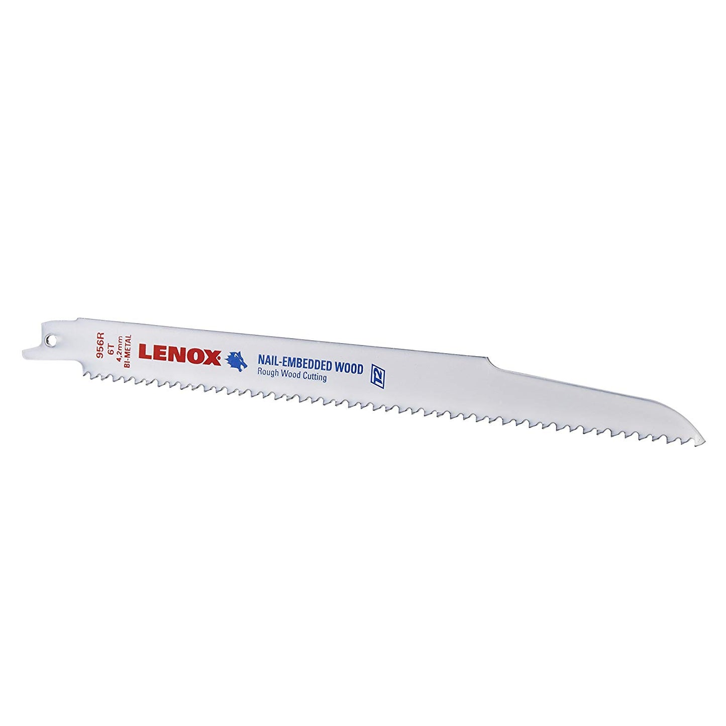 Lenox 20582956R, 9" x 3/4" 6TPI Reciprocating Saw Blade Bi-Metal Nail Embedded Wood (5/pkg)