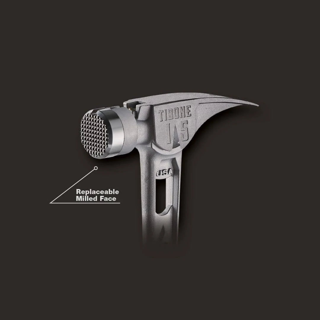 Stiletto TIB15MC, STILETTO® TIBONE™ 15oz Milled Titanium Framing Hammer