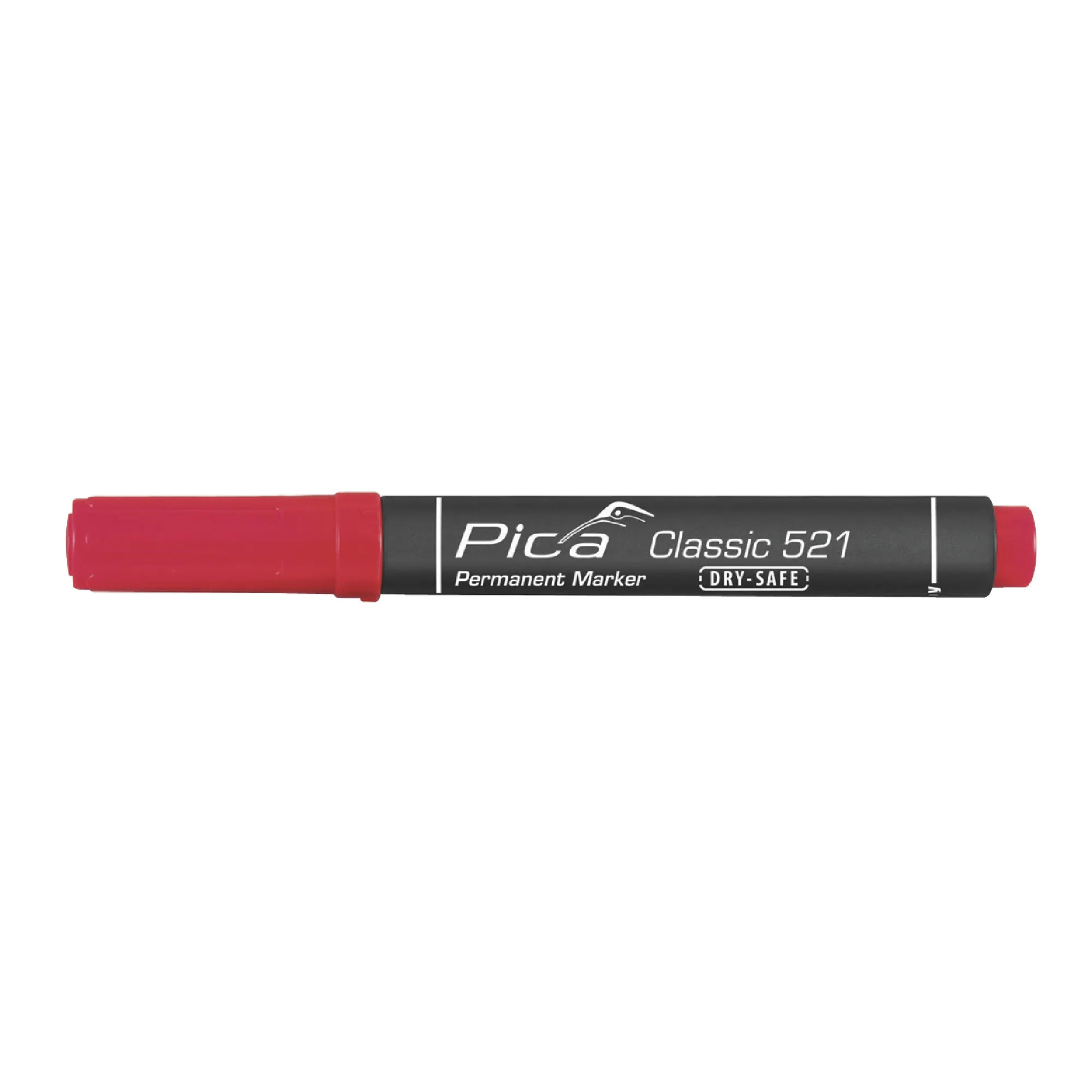 Pica 521/40, Permanent marker 2-6mm, Chisel tip, red