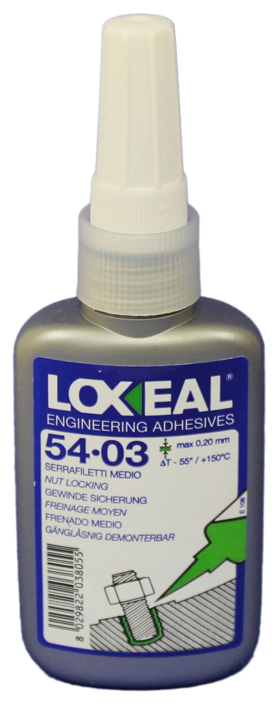 Loxeal 54-03, thread locking blue, medium 50 ml