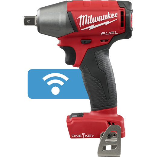 Milwaukee 2759-20, M18 FUEL 1/2" Compact Impact Wrench w/ Pin Detent with ONE-KEY (Tool Only)