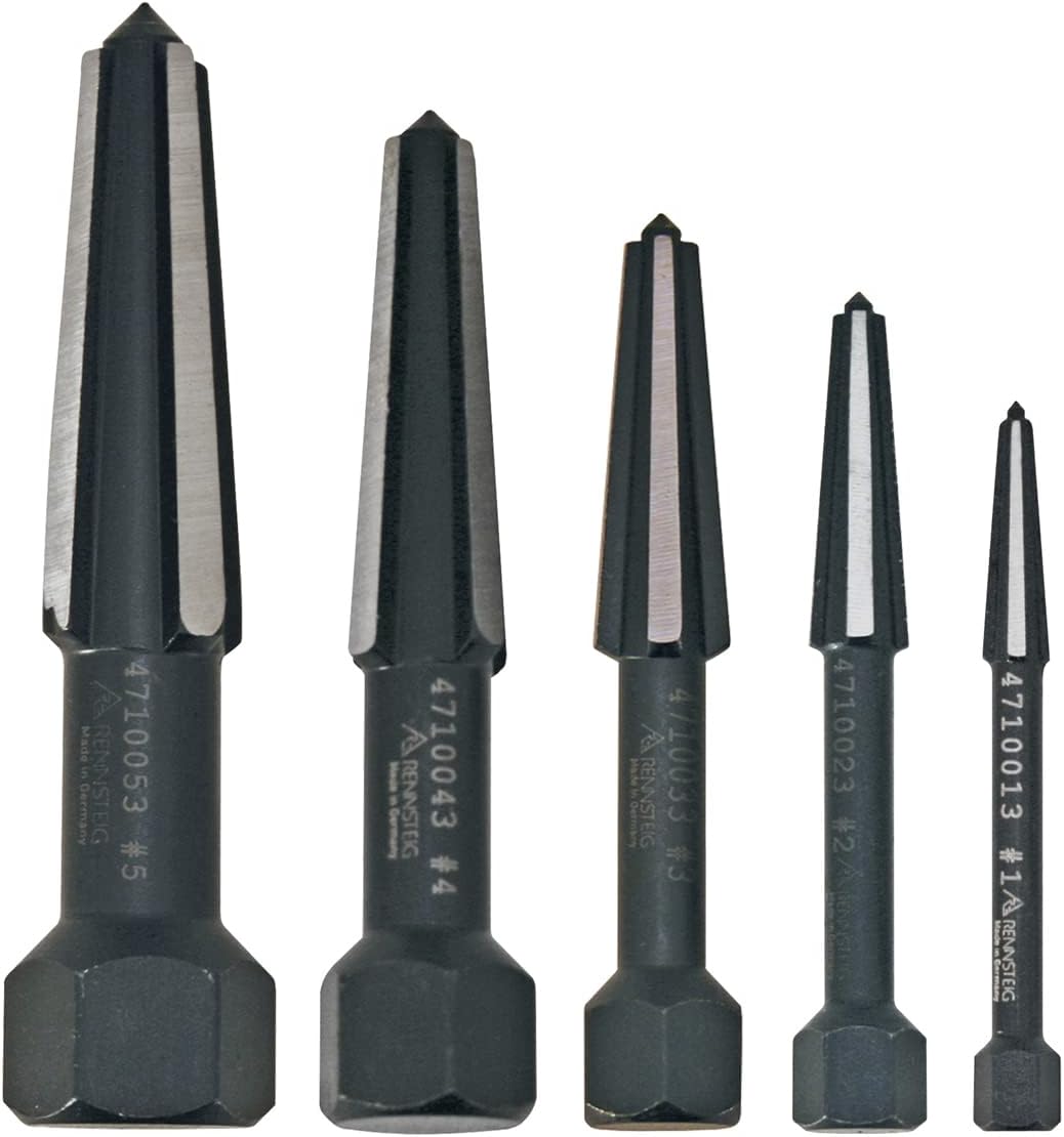 Knipex 9R 471 900 3, Screw Extractor Double-Edged Set, 5 Pack
