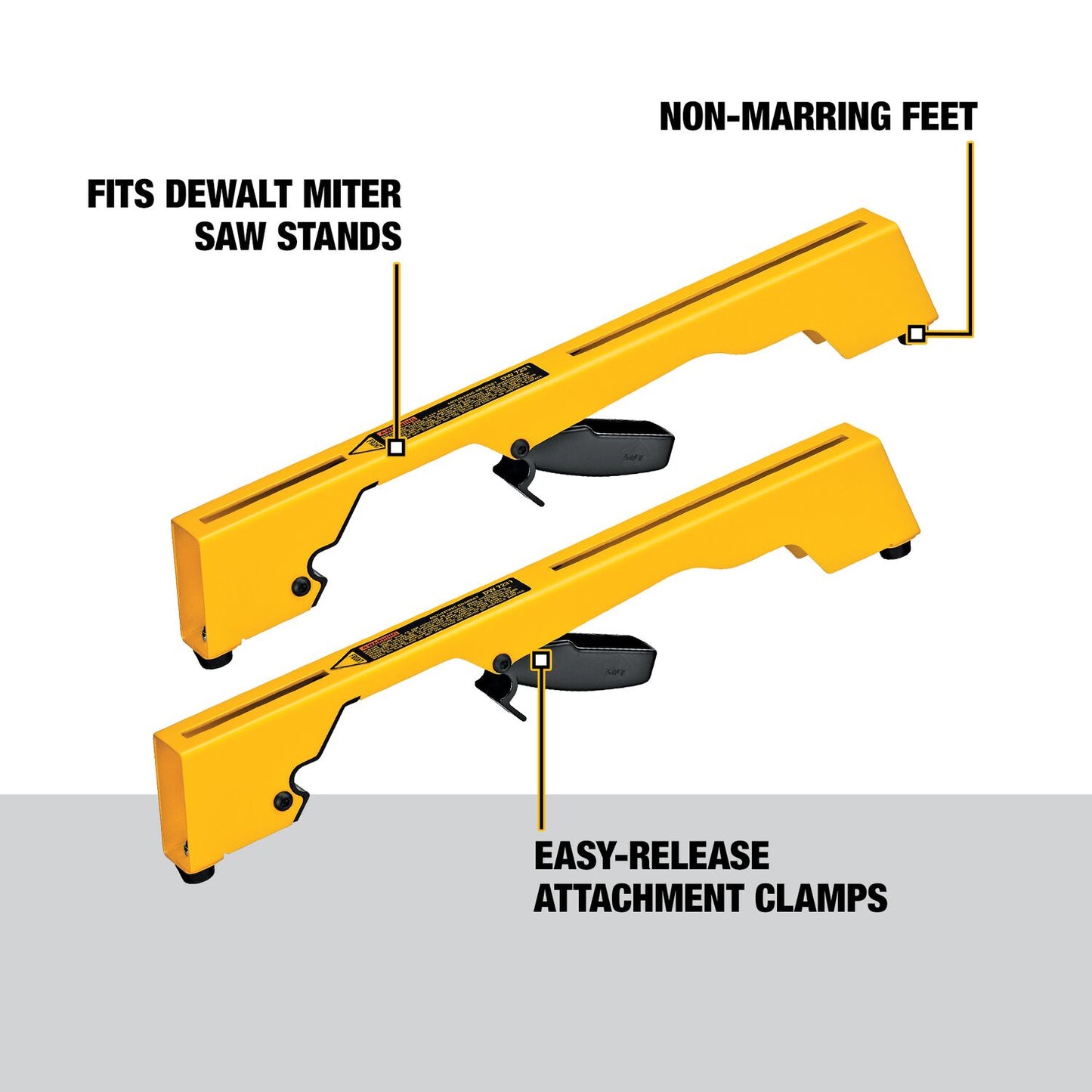 DEWALT DW7231, Miter Saw Workstation Tool Mounting Brackets