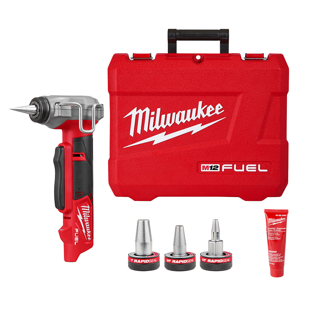 Milwaukee 2532-20, M12 FUEL ProPEX Expander Kit w/ 1/2"-1" RAPID SEAL ProPEX Expander Heads (Tool Only)