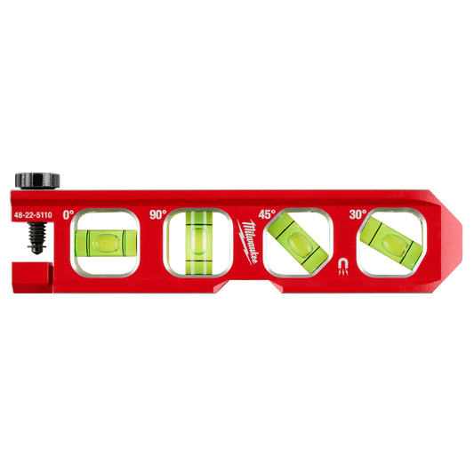Milwaukee  48-22-5110, 6.5” Pipe Lock Billet Torpedo Level