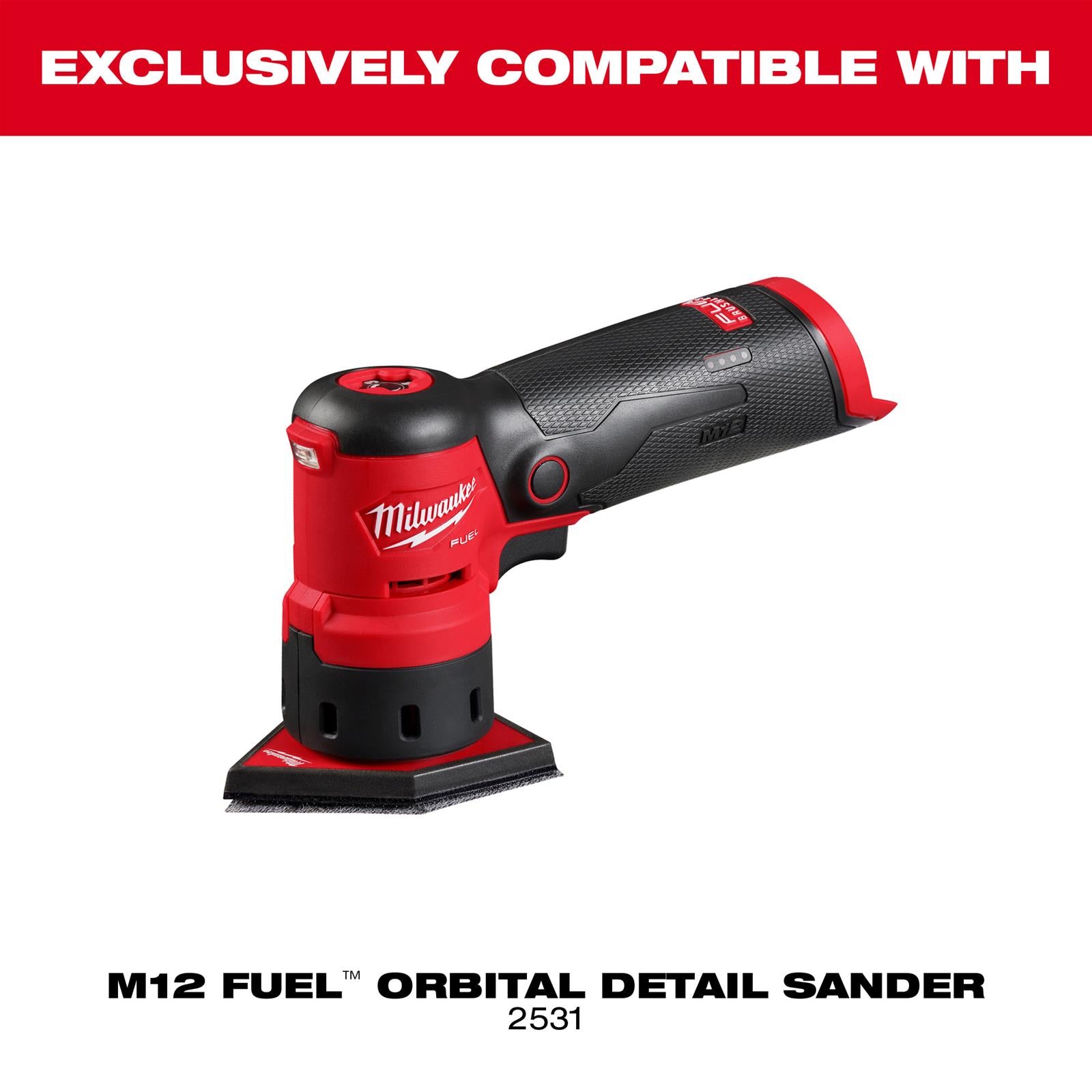 Milwaukee 48-80-5220, 220 Grit Mesh Sanding Sheets for M12 FUEL™ Orbital Detail Sander 12-Pack