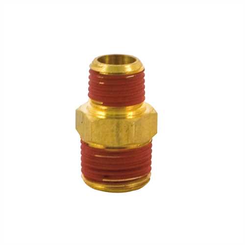 Bostitch 38M-14M, 3/8" Male Thread To1/4" Male Thread Hex Nipple Reducer