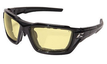 Edge Eyewear HT412VSG, Steele, Black Frame with Gasket/Yellow Lens (Vapor Shield)