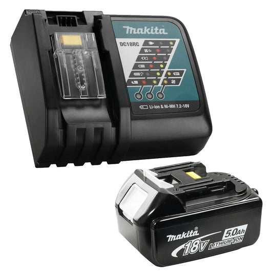 Makita Y-00309, 18V (5.0 Ah) Li-Ion Battery and Rapid Charger Kit