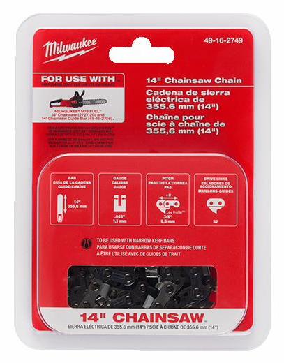 Milwaukee 49-16-2744, 14" Top Handle ChainSaw Chain