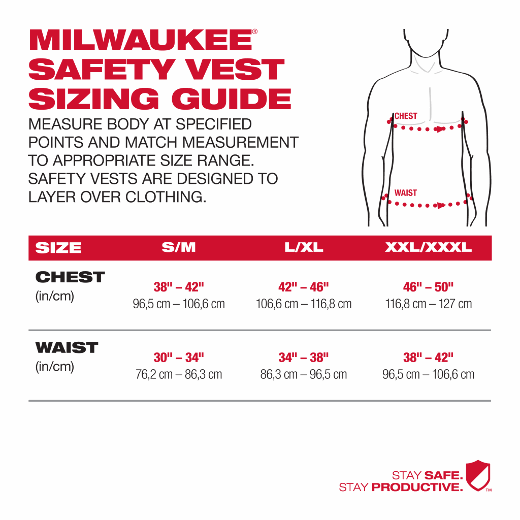 Milwaukee 48-73-5061, High Visibility Yellow Safety Vest - S/M (CSA)