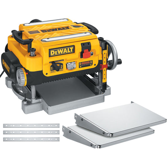 DEWALT DW735XCAN (DW735+DW7351+DW7352), 13'' Planer with Folding Tables & extra Set of Blades