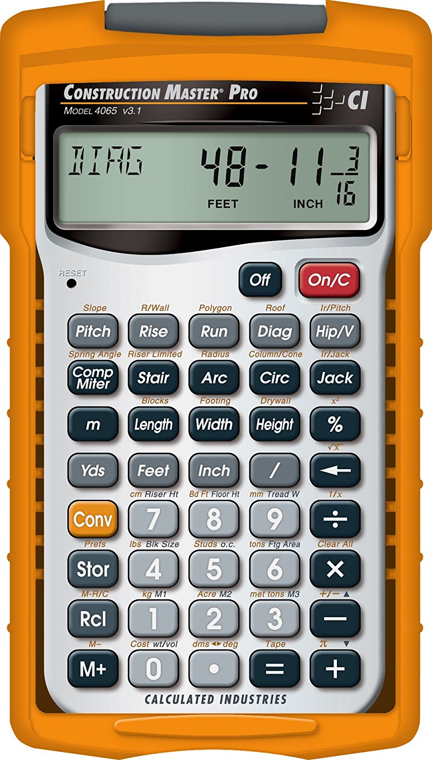 Calculated Industries 4065, Construction Master Pro Calculator