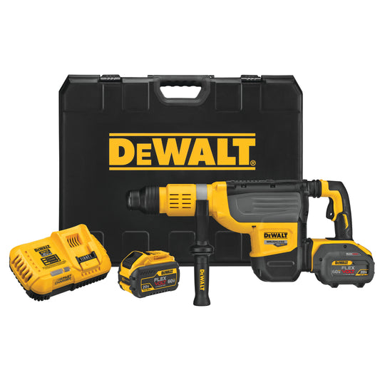 DEWALT DCH773Y2, 60V MAX FLEXVOLT 2'' SDS MAX Combination Hammer Kit (12 Ah)