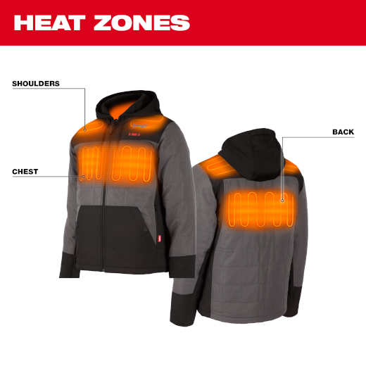 Milwaukee 205G-21 M12 Gray Heat Axis Jacket Kit