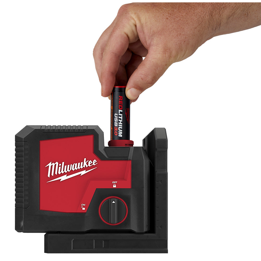 Milwaukee 3510-21, USB Rechargeable Green 3-Point Laser