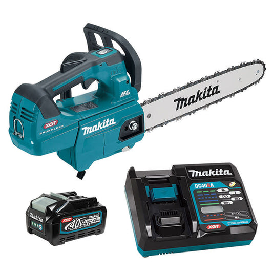 Makita UC004GM101, 40V XGT 14" Top Handle Chainsaw Kit (4.0 Ah)