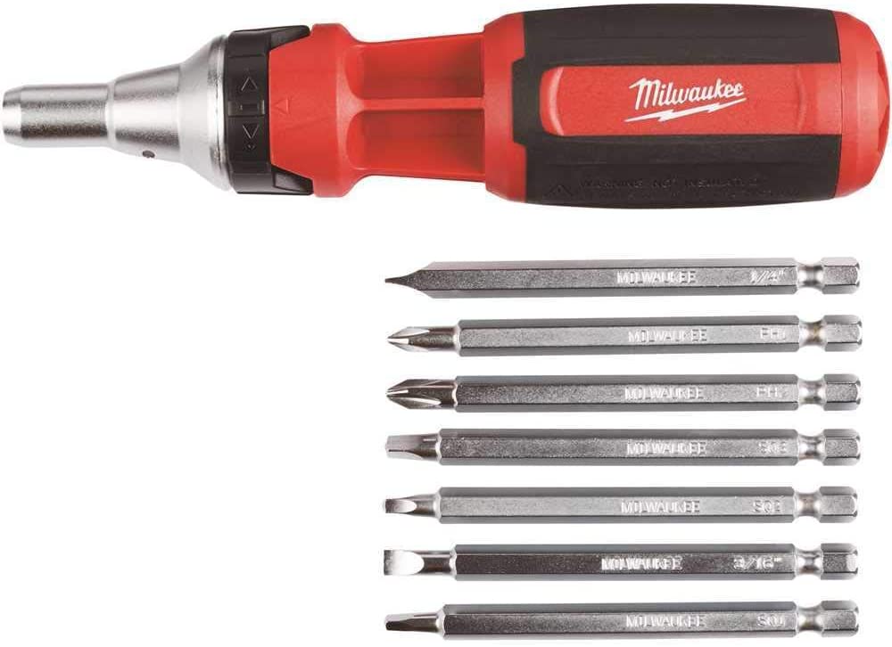 Milwaukee 48-22-2322, 9-in-1 Square Drive Ratcheting Multi-bit Driver