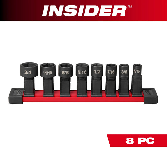 Milwaukee 49-16-1640, INSIDER™ Box Ratchet Socket SAE Set 8PC