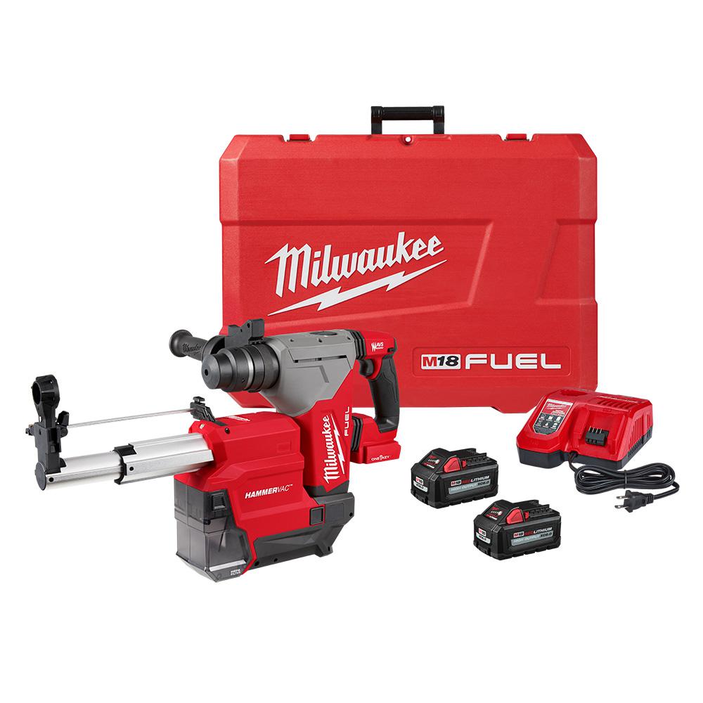 Milwaukee 2915-22DE, M18 FUEL 1-1/8" SDS Plus Rotary Hammer Dust Extractor Kit