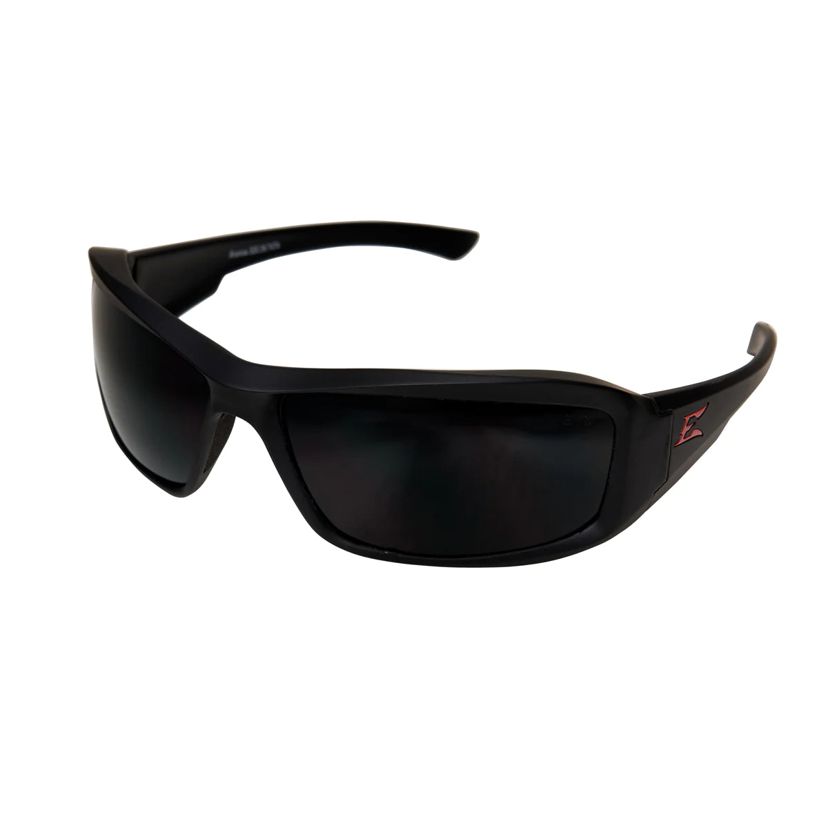 Edge Eyewear TXB436VS, Brazeau Torque Safety Glasses Matte Black Red E / Polarized Smoke Vapor Shield Lens