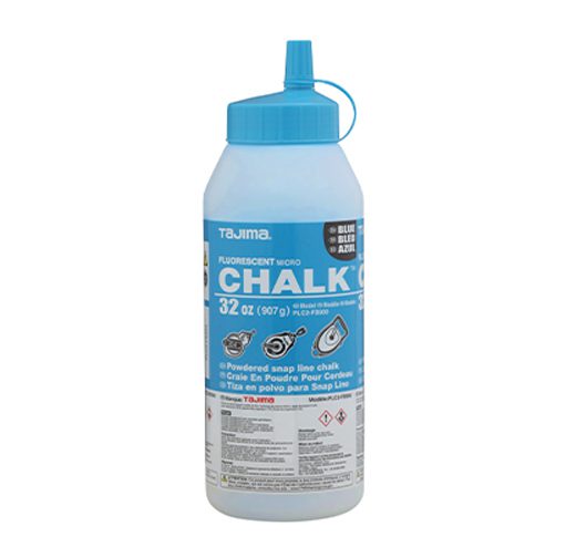 Tajima PLC2-FB900, Micro Chalk, ultra-fine chalk, fluorescent blue, easy-fill nozzle, 32 oz. / 907 g