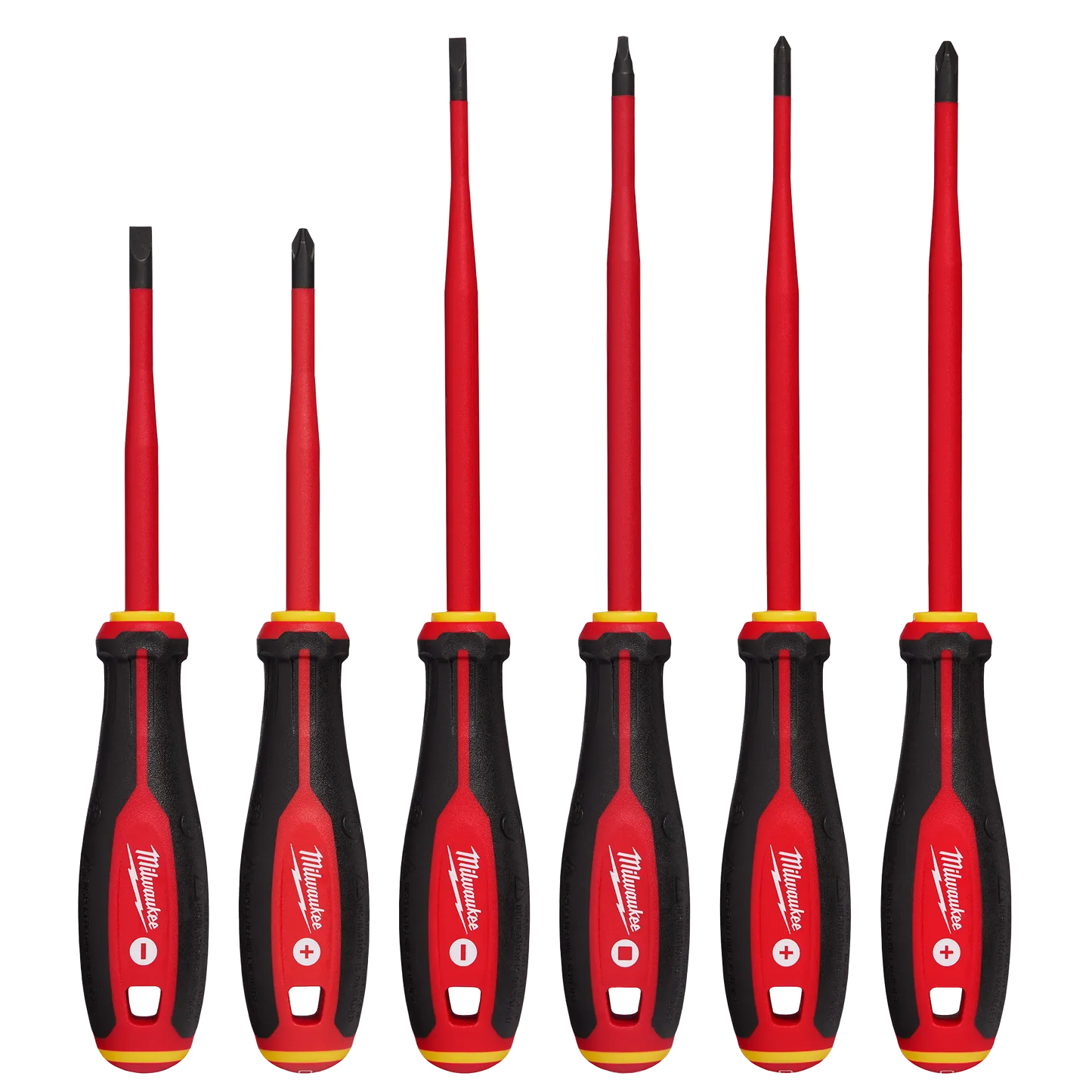 Milwaukee 48-22-2206, 6pc 1000V Insulated Slim Tip Screwdriver Set
