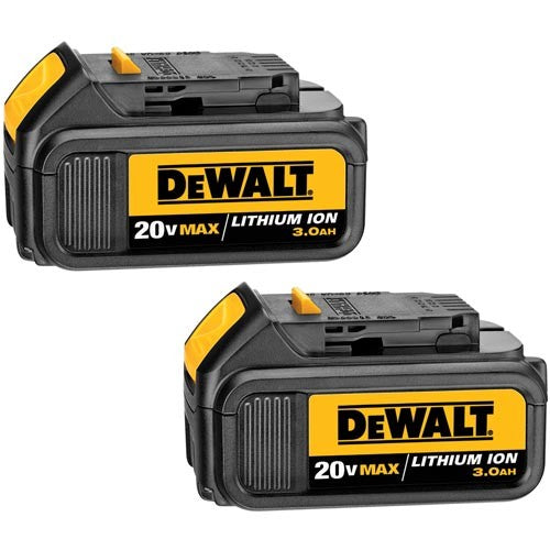 DEWALT DCB200-2, 20V MAX Li-Ion Battery 2 Pack (3.0 Ah)