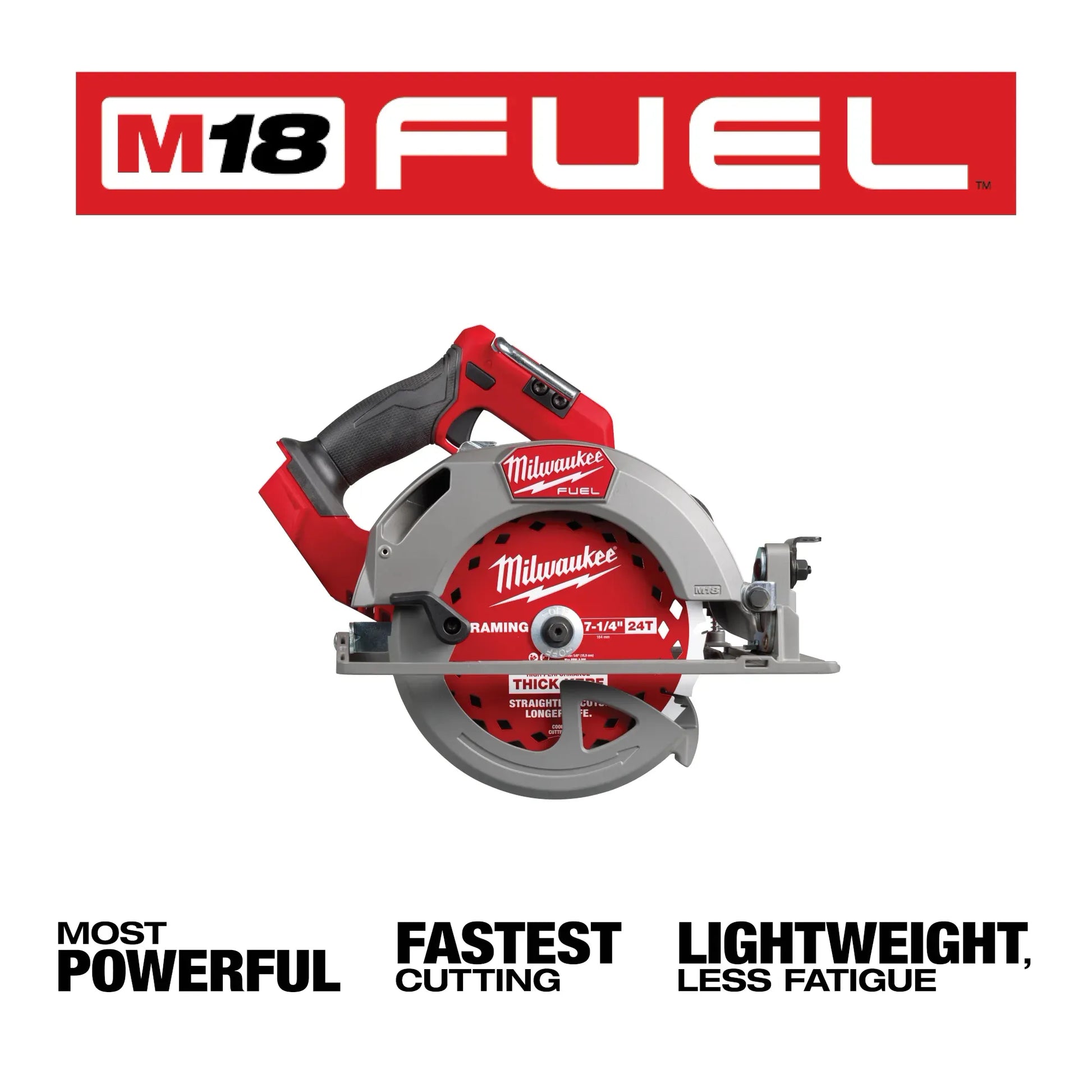 Milwaukee 2834-20, M18 FUEL™ 7-1/4” Circular Saw (Tool Only)