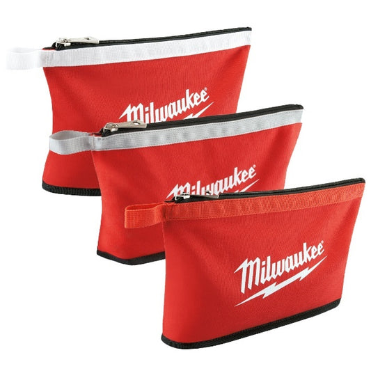 Milwaukee 48-22-8193, 3PK COLORED ZIPPERED POUCHES