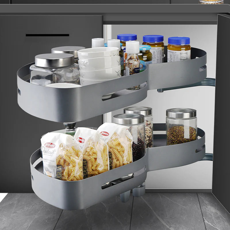 Eurofit WLM-004R, Peanut Shape Blind Corner (Right Swing in Grey Color)