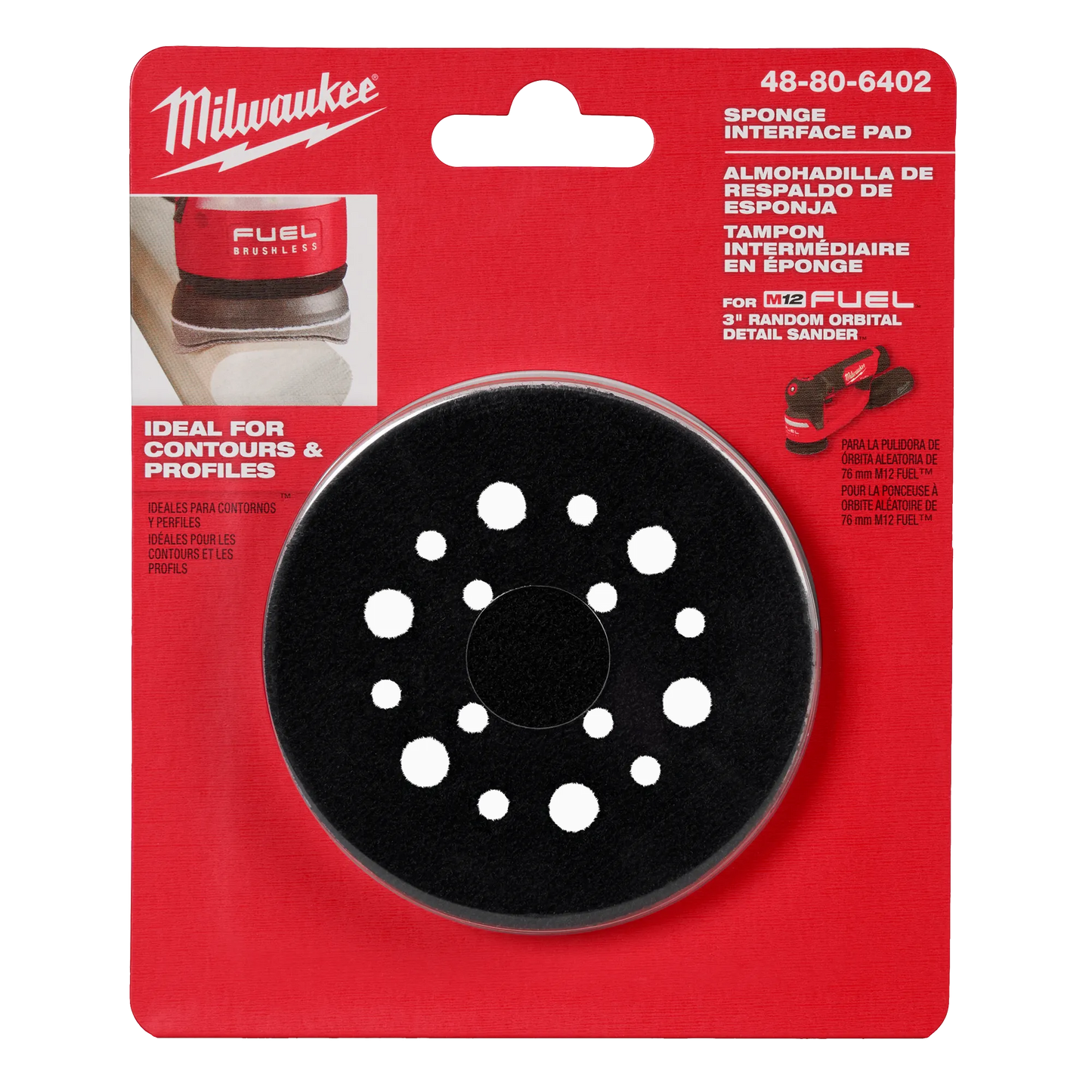 Milwaukee 48-80-6402, 3” Sponge Interface Pad