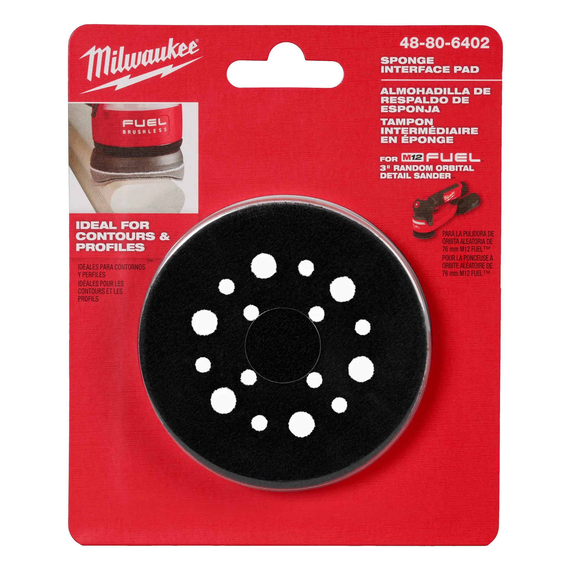 Milwaukee 48-80-6402, 3” Sponge Interface Pad