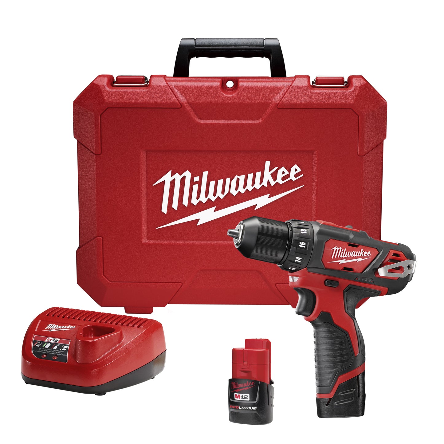 Milwaukee 2407-22, M12 3/8" Drill Driver Kit