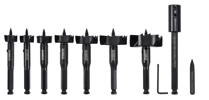 DEWALT DW1649, 8-Pc. Self-Feed Wood Drill Kit