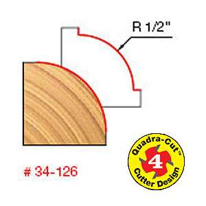 Freud 34-126Q, 1/2" Quad Rounding Over (1/2" Shank)