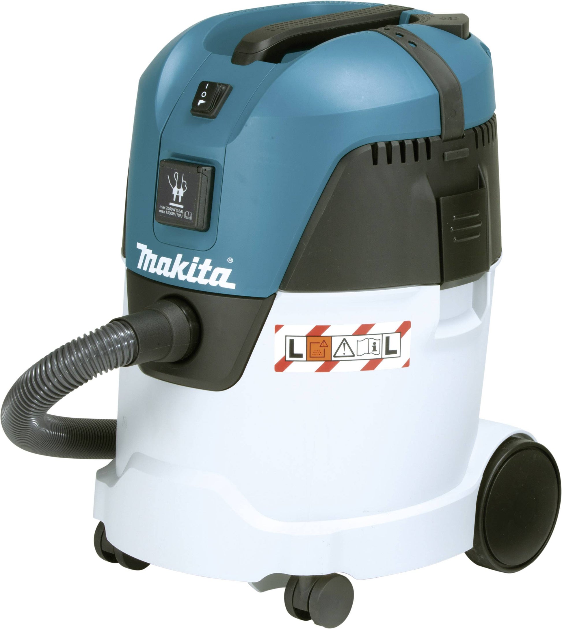 Makita VC2512L, 25L Compact Push&Clean Wet/Dry Dust Extractor