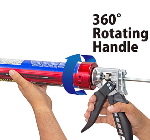 Tajima CNV-900SP26, Convoy® Super 26, extra-high thrust rotary caulk gun, 900 ml / 1 quart